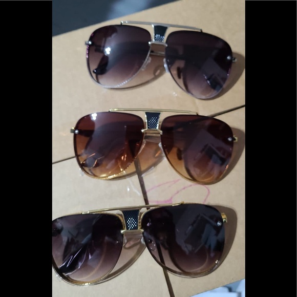 Mesh Wire Round Sunglasses Women Brand new Metal - Picture 2 of 3